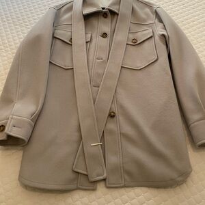 Dolce Cabo Light Gray Trench Coat
